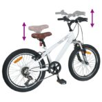Kids Mountain Bike 20 Zoll 6-Speed für 5-8 Jahre alt Weiss – Bild 7