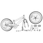 Mountainbike 20 Zoll 6-Speed für 5-8 Jahre alt Weiss – Bild 8