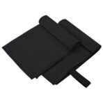 Sporthandtücher 2 pcs Schwarz 50 x 30 cm Polyester und Polyamid