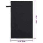 Sporthandtücher 2 pcs Schwarz 50 x 30 cm Polyester und Polyamid – Bild 8
