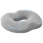 Sitzkissen mit Kissen Hellgrau 42 x 36,5 x 8 cm Baumwolle