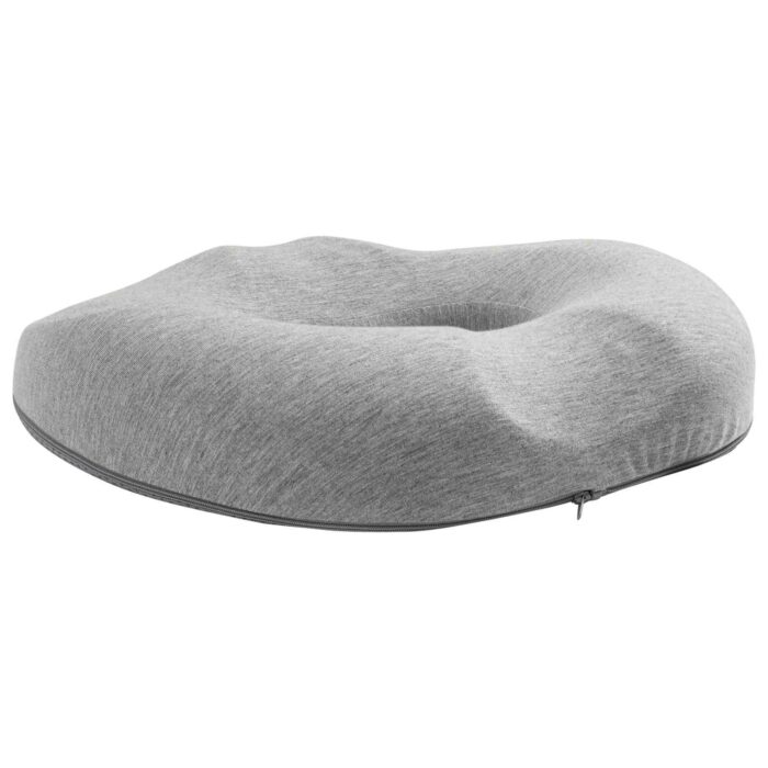 Sitzkissen mit Kissen Hellgrau 42 x 36,5 x 8 cm Baumwolle – Bild 6