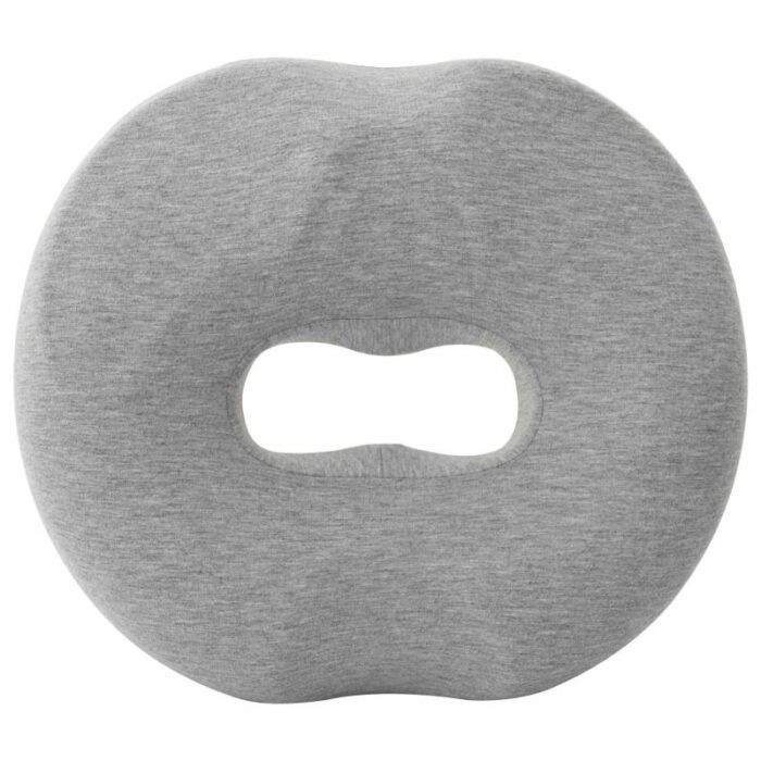 Sitzkissen mit Kissen Hellgrau 42 x 36,5 x 8 cm Baumwolle – Bild 7