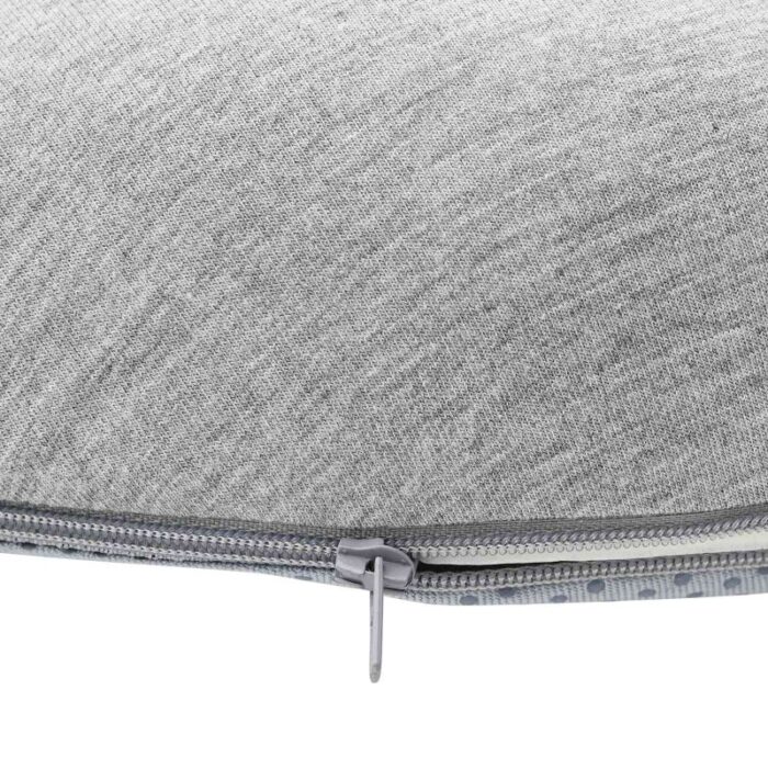 Sitzkissen mit Kissen Hellgrau 42 x 36,5 x 8 cm Baumwolle – Bild 9