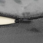 Reisekissen für den Hals mit Kissen Grau 27 x 26 x 14 cm Samt – Bild 9