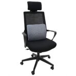 Rücken Kissen mit Kissen Grau 36 x 30 x 12 cm Mit Netz – Bild 2