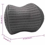 Nackenstützkissen mit Kissen Grau 31 x 22 x 13 cm 4D Mesh – Bild 12