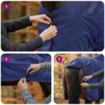 Pferdedecke Dunkelgrün und Schwarz 75 cm Polyester – Bild 12