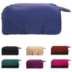 Pferdedecke Dunkelgrün und Schwarz 75 cm Polyester – Bild 2