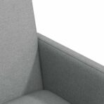 Esszimmerstühle mit Rollen 2 pcs Hellgrau 57 x 66 x 94 cm Stoff – Bild 7