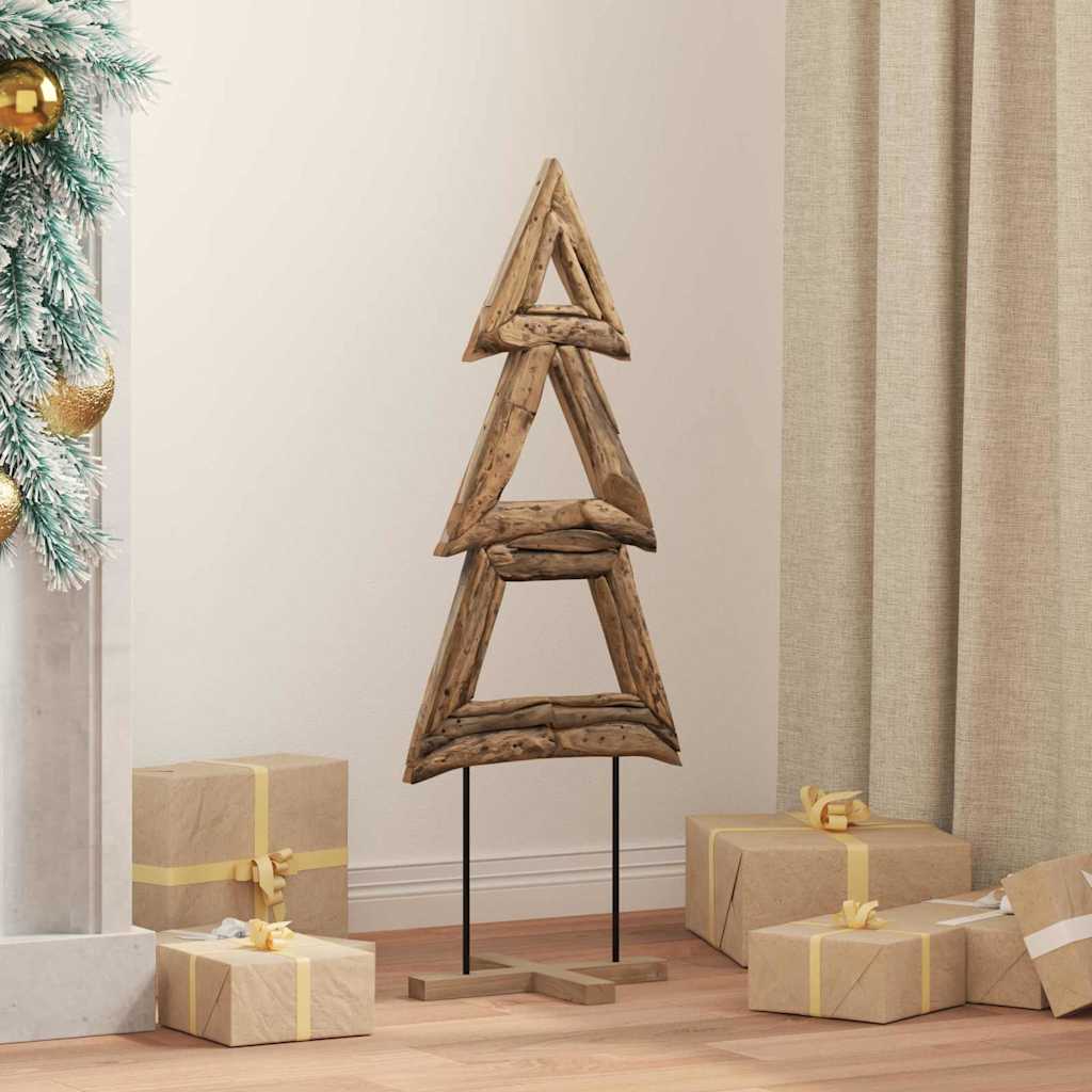 42017926_1.jpg Weihnachtsbaum Braun - Massivholz Teak – Bild 1