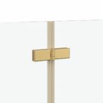 Faltbare Duschtrennwand Gold 130 x 138 cm – Bild 9