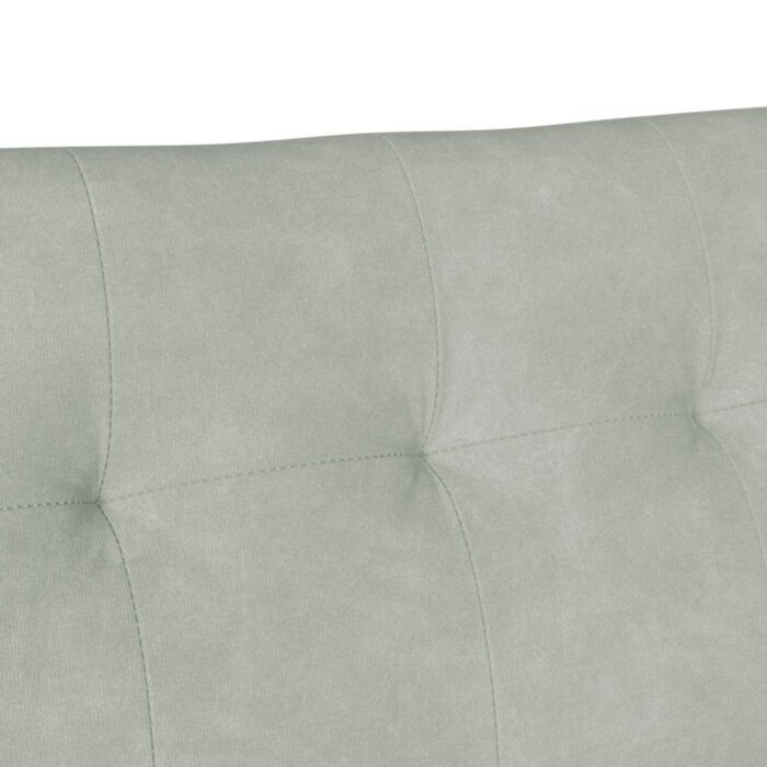 Chesterfield Bench Hellgrau 112 x 65,5 x 75 cm Samt – Bild 8