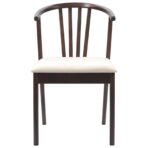 Esszimmerstuhl 2 pcs Hellbraun und hell Solides Gummiholz – Bild 5