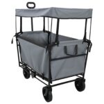 Klapp-Handwagen Schwarz 105 x 56,5 x 116 cm Oxford-Stoff