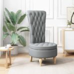 Schlafsessel Hellgrau 56,5 x 70 x 110 cm Stoff