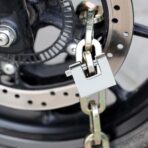 Vorhängeschloss Silber Stahl – Bild 3