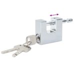 Vorhängeschloss Silber Stahl – Bild 9