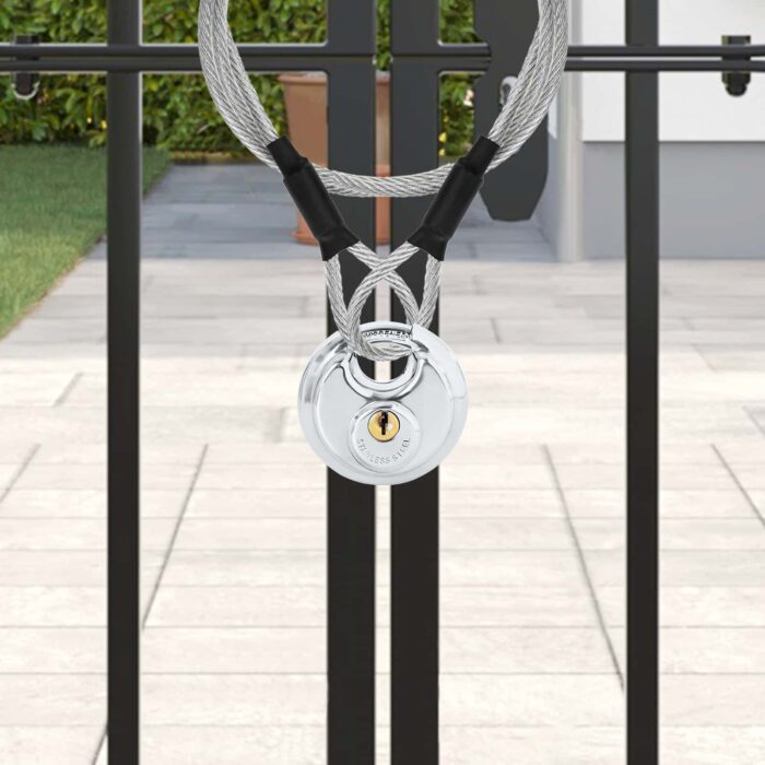 Discus Locks with Keys Silber Edelstahl – Bild 3