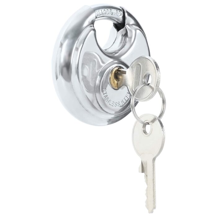 Discus Locks with Keys Silber Edelstahl – Bild 4