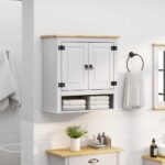 Hängeschrank Corona Weiss 70 x 33 x 71,5 cm Massives Kiefernholz