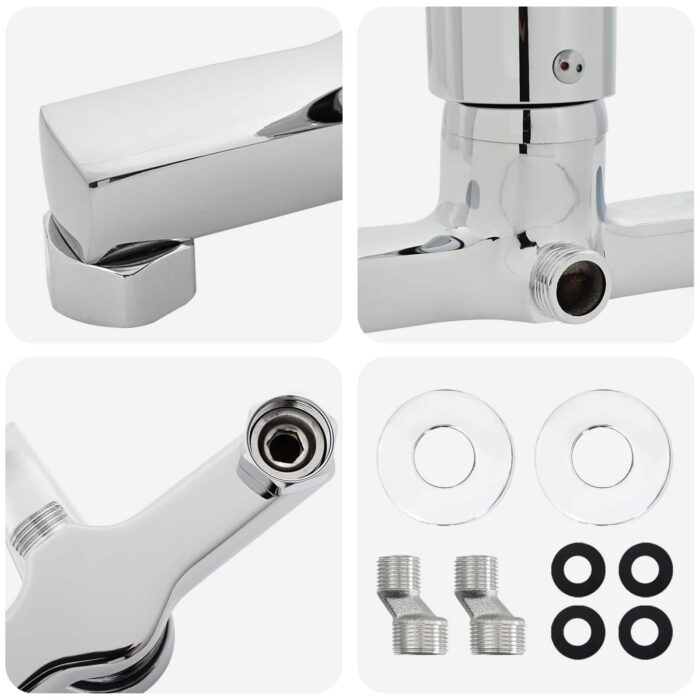 Duschmischer Chrom G 1 / 2 Zoll Messing – Bild 7