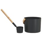Sauna Zubehör Set 2 pcs Schwarz – Bild 5