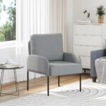 Sofas mit Kissen 55cm Hellgrau Sperrholz