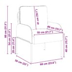 Sofas mit Kissen 55cm Hellgrau Sperrholz – Bild 10