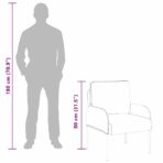 Sofas mit Kissen 55cm Hellgrau Sperrholz – Bild 11