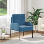Sofas mit Kissen 55cm Blau Sperrholz