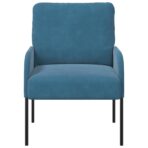 Sofas mit Kissen 55cm Blau Sperrholz – Bild 4