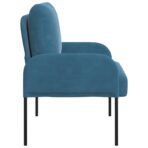 Sofas mit Kissen 55cm Blau Sperrholz – Bild 5