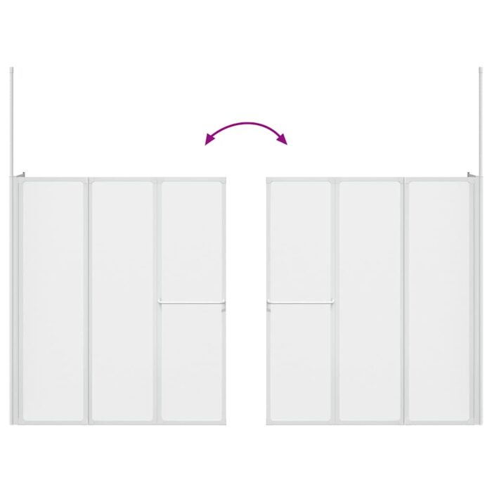 Badewannenbildschirm Matt Aluminium – Bild 12