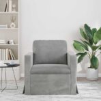 Sofa Hellgrau Gesamtabmessungen: 78 x 78 x 80 cm (B x T x H) – Bild 3