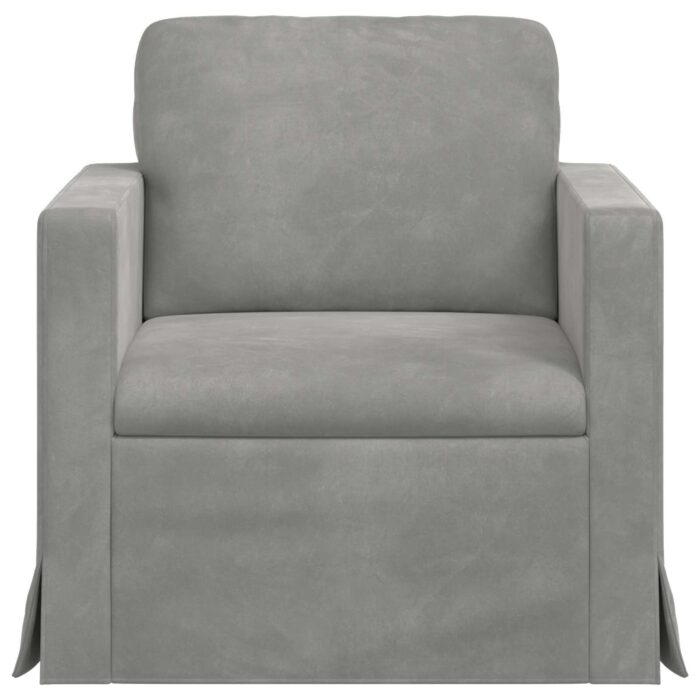 Sofa Hellgrau Gesamtabmessungen: 78 x 78 x 80 cm (B x T x H) – Bild 4