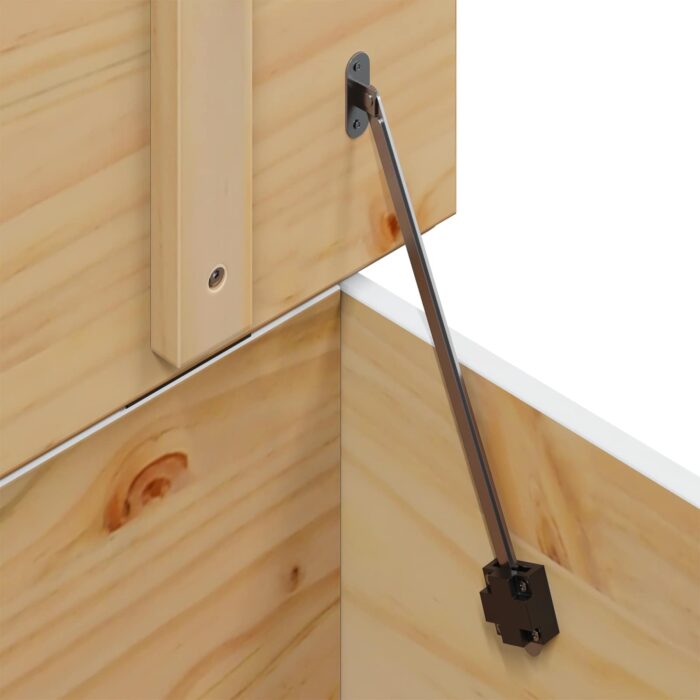 Couchtisch Honigbraun 79,5 x 79,5 x 49 cm Massivholz Kiefer – Bild 10