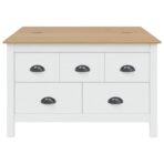 Couchtisch Honigbraun 79,5 x 79,5 x 49 cm Massivholz Kiefer – Bild 6