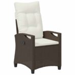 Gartenstuhl 2 pcs Schwarz und Creme 56 x 60 x 112 cm – Bild 4