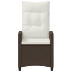 Gartenstuhl 2 pcs Schwarz und Creme 56 x 60 x 112 cm – Bild 5