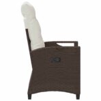 Gartenstuhl 2 pcs Schwarz und Creme 56 x 60 x 112 cm – Bild 6