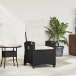 Liegestühle für den Garten Schwarz 56 x 60 x 112 cm