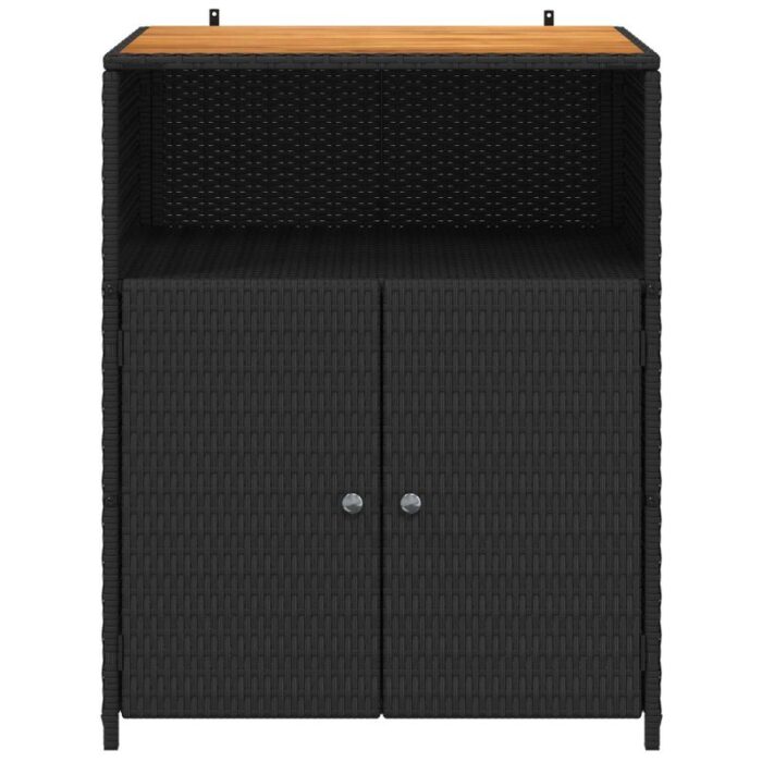 Schrank Schwarz 70 x 50 x 87 cm Polyester und Roly Ratten – Bild 5