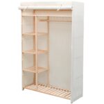 Kleiderschrank Grau 110 x 40 x 170 cm Stoff