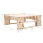 Outdoor-Ottomane Paletten Holz – Bild 5
