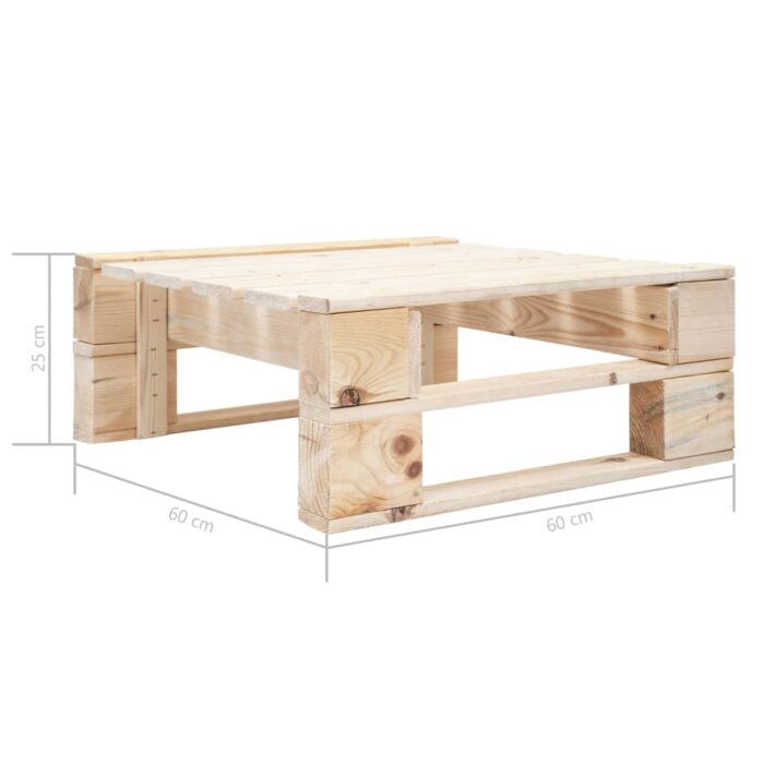 Outdoor-Ottomane Paletten Holz – Bild 5