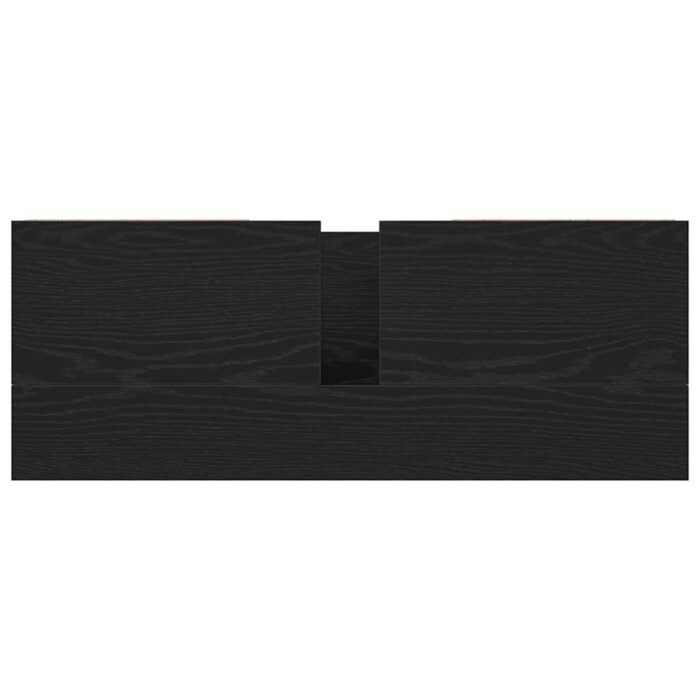 Waschbeckenunterschrank mit Schubladen Schwarz Eichen-Optik – Bild 9