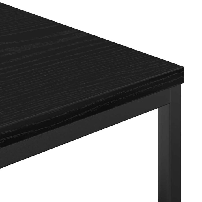 Badschrank mit Regalen Schwarz Eichen-Optik 76,5x35x95 cm – Bild 10