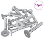 Confirmat-Schrauben 12 pcs Silber Ø5 x 40 mm Metall – Bild 2