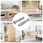 Kopfschraube 2 pcs Silber M7 x 40 mm Stahl